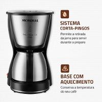 Cafeteira Elétrica Mondial Dolce Arome Thermo Inox C-34 15 Xícaras – Preta e Inox - 8