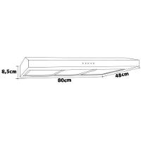 Depurador de Ar Suggar Slim DPS181PT / DPS182PT Preto com 3 Velocidades – 80 cm - 5