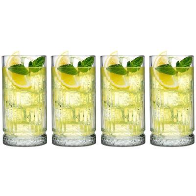 Conjunto de Copos Alto Pasabahce Elysia em Vidro 445ml - 4 Peças
