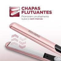 Chapinha | Prancha Mondial Golden Rose P20 Cerâmica 220°C com Emissão de Íons e Cabo Giratório Rosa - Bivolt - 5