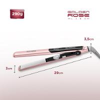 Chapinha | Prancha Mondial Golden Rose P20 Cerâmica 220°C com Emissão de Íons e Cabo Giratório Rosa - Bivolt - 7