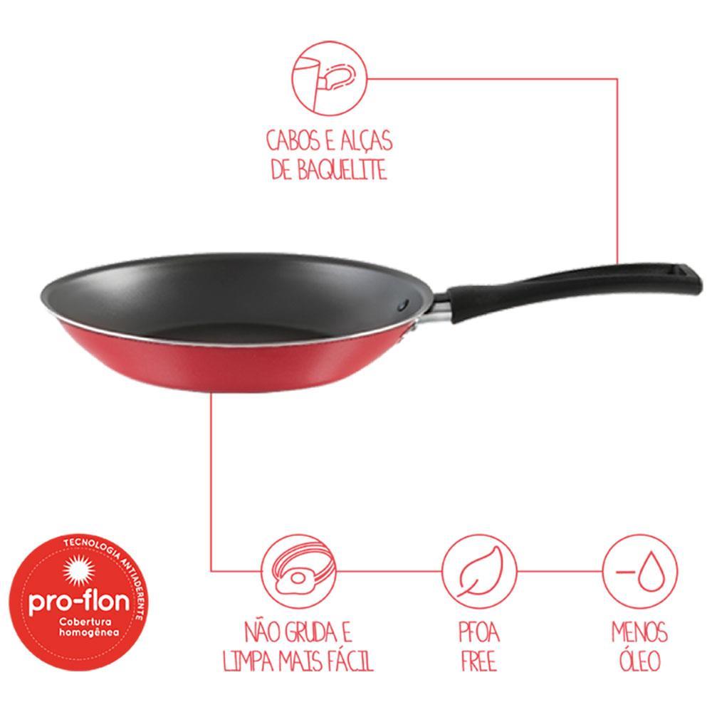 Frigideira Brinox Garlic Vermelha - 13 cm - 2