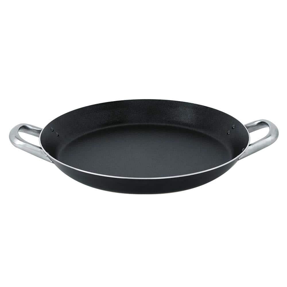 Paellera Profissional Multiflon M em Alumínio e Antiaderente 37cm - Preta - 1