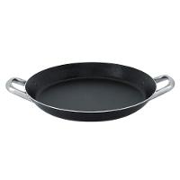 Paellera Profissional Multiflon M em Alumínio e Antiaderente 37cm - Preta - 1