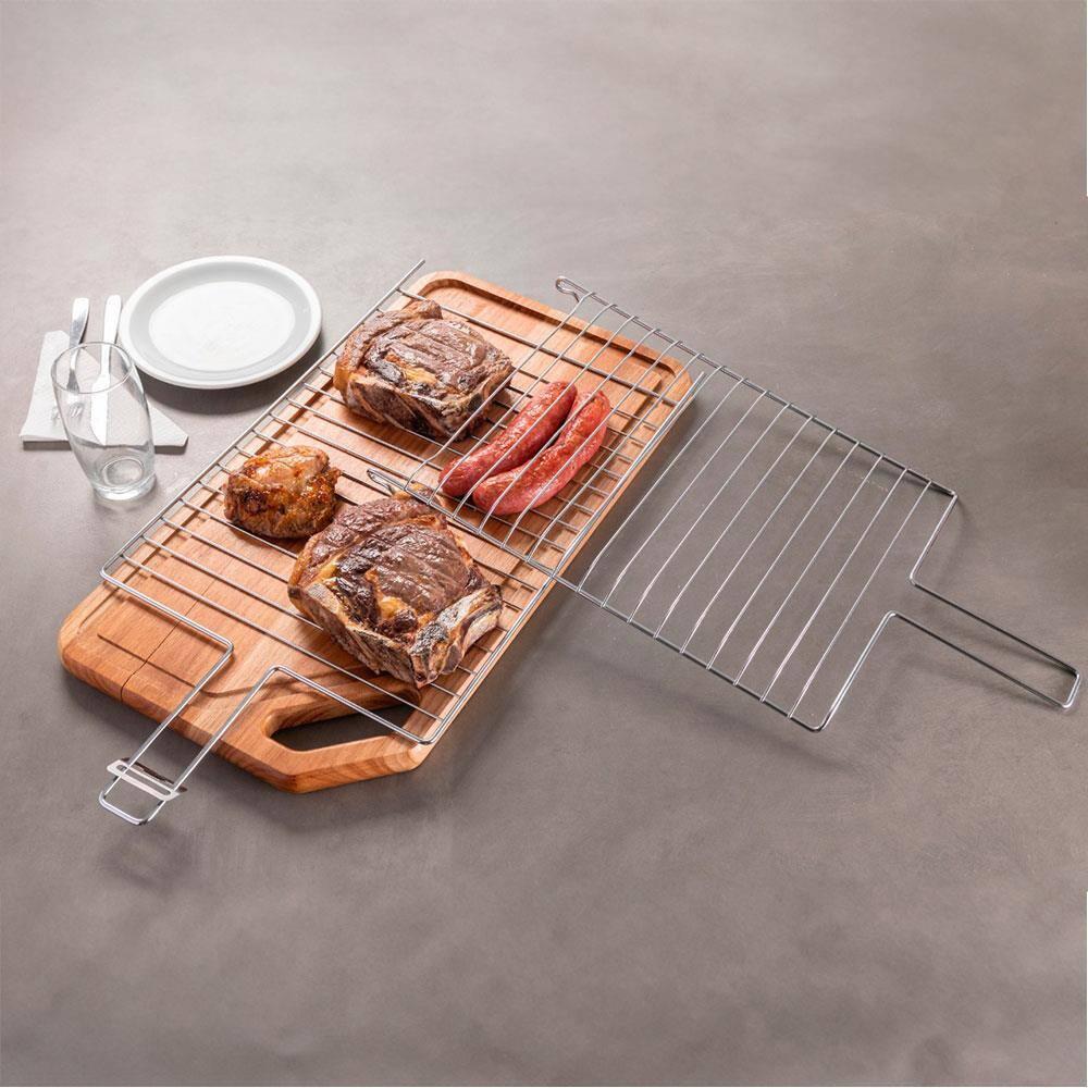 Grelha Dupla para Peixe Grande Utimil - 65cm - 2