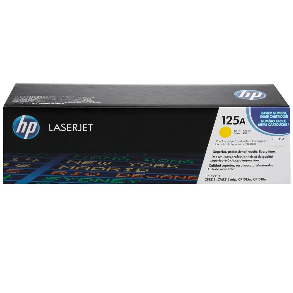 Cartucho de Toner HP 125A Amarelo LaserJet - CB542A - 1