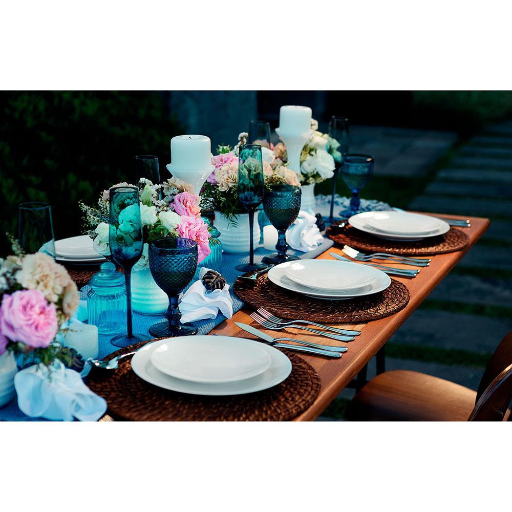 Conjunto com 6 Pratos Rasos Tramontina Sophia em Porcelana 28 cm - Branco - 5