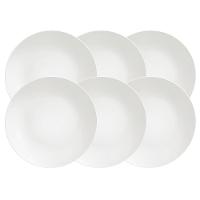 Conjunto com 6 Pratos Rasos Tramontina Sophia em Porcelana 28 cm - Branco - 1