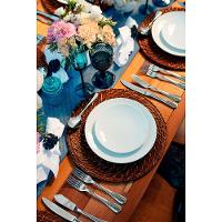 Conjunto com 6 Pratos Rasos Tramontina Sophia em Porcelana 28 cm - Branco