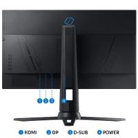 Monitor Gamer Samsung Odyssey 24", FHD, 144 Hz, 1ms, com ajuste de altura, HDMI, DP, VGA, Freesync, Preto, Série G3 - 8