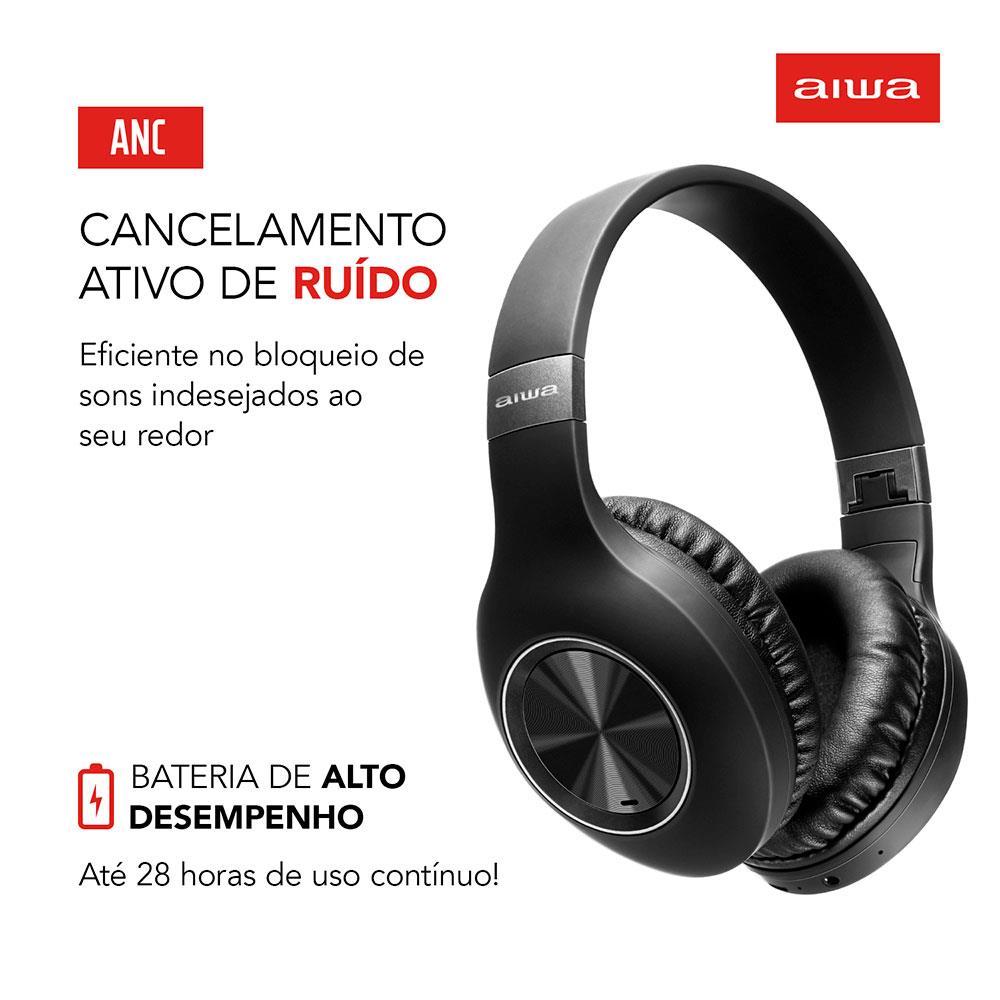 Headphone Aiwa AWS-HP-02-B – Preto - 2
