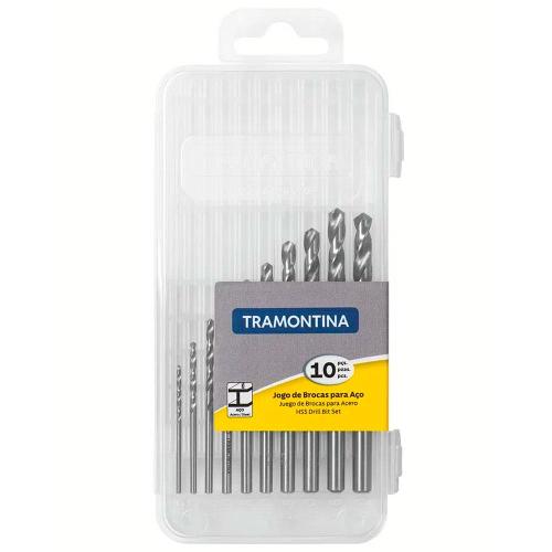 Jogo de Brocas para Aço HSS Tramontina em Milímetros – 10 Peças