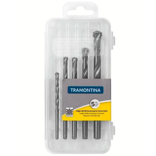 Jogo de Brocas para Concreto Tramontina em Milímetros – 5 Peças