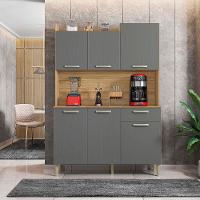 Cozinha Compacta Kit`s Paraná Florence com 6 Portas, 1 Gaveta e 2 Prateleiras - 121,5cm de largura - 1