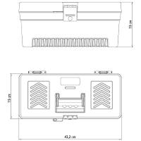 Caixa Plástica para Ferramentas Tramontina - 17 Polegadas - 5