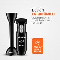Mixer Mondial Pratic M-15-B 2 em 1 com Copo Medidor Preto – 200 W - 6