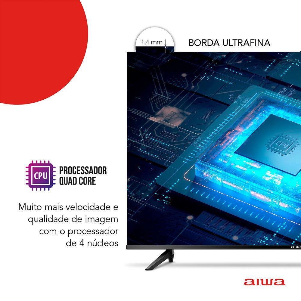 Smart TV 43" Aiwa Full HD AWS-TV-43-BL-02-A Android, Comando de Voz, Dolby Audio, HDR10, Borda Ultrafina - 8