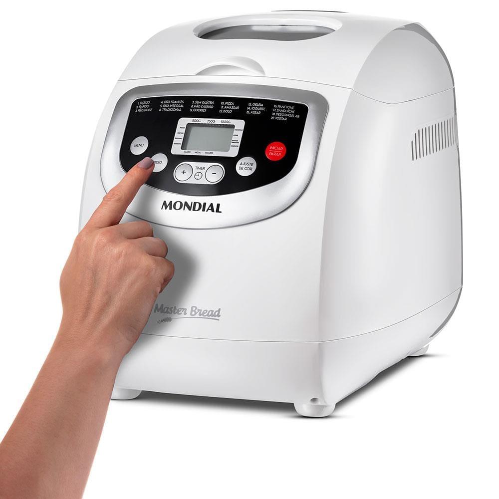 Panificadora Automática Mondial Master Bread NPF-54 com 19 Funções Pré-programadas - Branca - 2