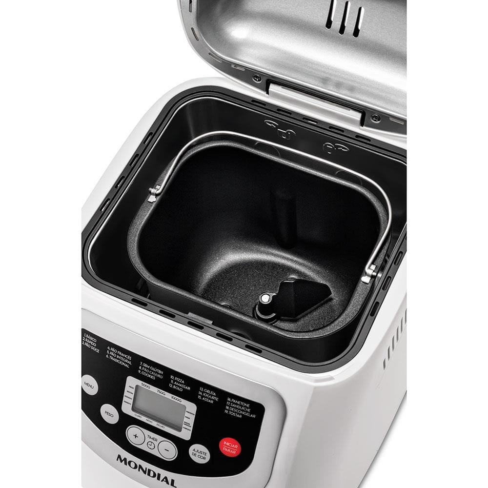 Panificadora Automática Mondial Master Bread NPF-54 com 19 Funções Pré-programadas - Branca - 6