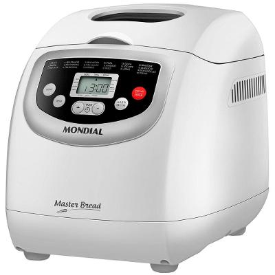 Panificadora Automática Mondial Master Bread NPF-54 com 19 Funções Pré-programadas - Branca