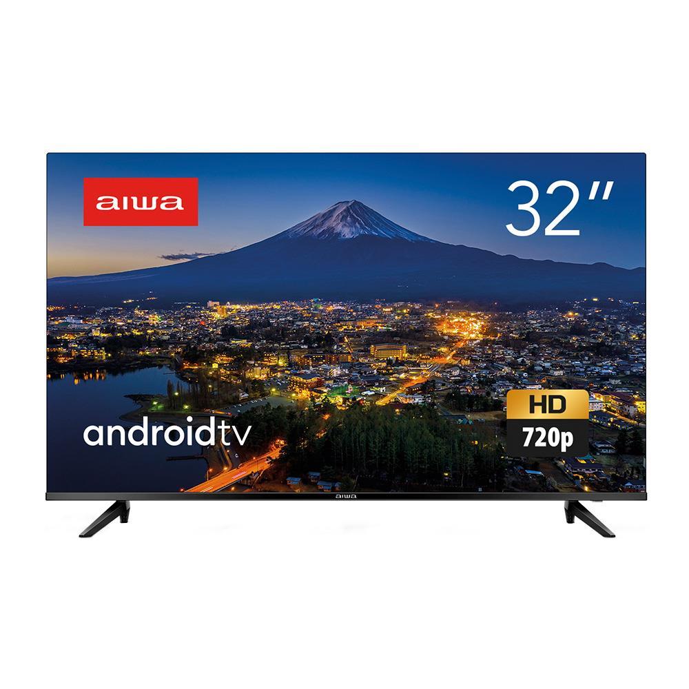 Smart TV 32" Aiwa HD AWS-TV-32-BL-02-A Android, Comando de Voz, Dolby Audio, HDR10, Borda Ultrafina - 1