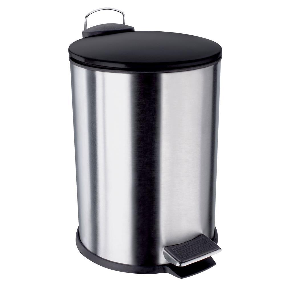 Lixeira Euro Home com Pedal LIX2317-PT em Inox e PP – 3 L - 1