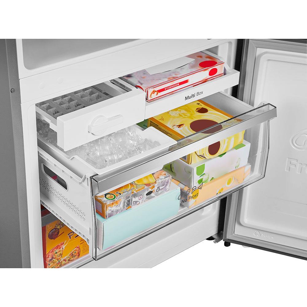 Geladeira Hisense Botton RB-52W Frost Free com Tecnologia Inverter, Portas Reversíveis e Painel Touch 397 L - Inox Look - 6