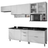 Cozinha Completa Bartira Rubi com 7 Portas e 5 Gavetas - 280cm de largura - 2