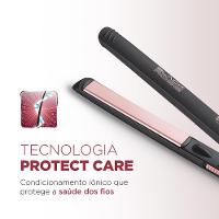 Chapinha | Prancha Mondial P-27 com Chapas de Cerâmica 220°C com Emissão de Íons Black Rose - Bivolt - 5