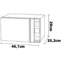 Micro-ondas Electrolux Efficient ME23B Função Manter Aquecido Desidratar Branco 23L - 9