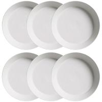 Conjunto com 6 Pratos Fundos Porto Brasil Neo Vit em Stoneware 19,5 cm – Cinza - 1