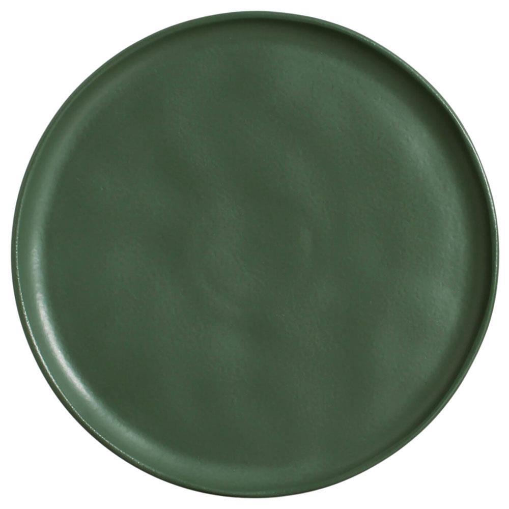 Conjunto com 6 Pratos Rasos Porto Brasil Bio Leaf em Stoneware 27,5 cm – Verde - 2