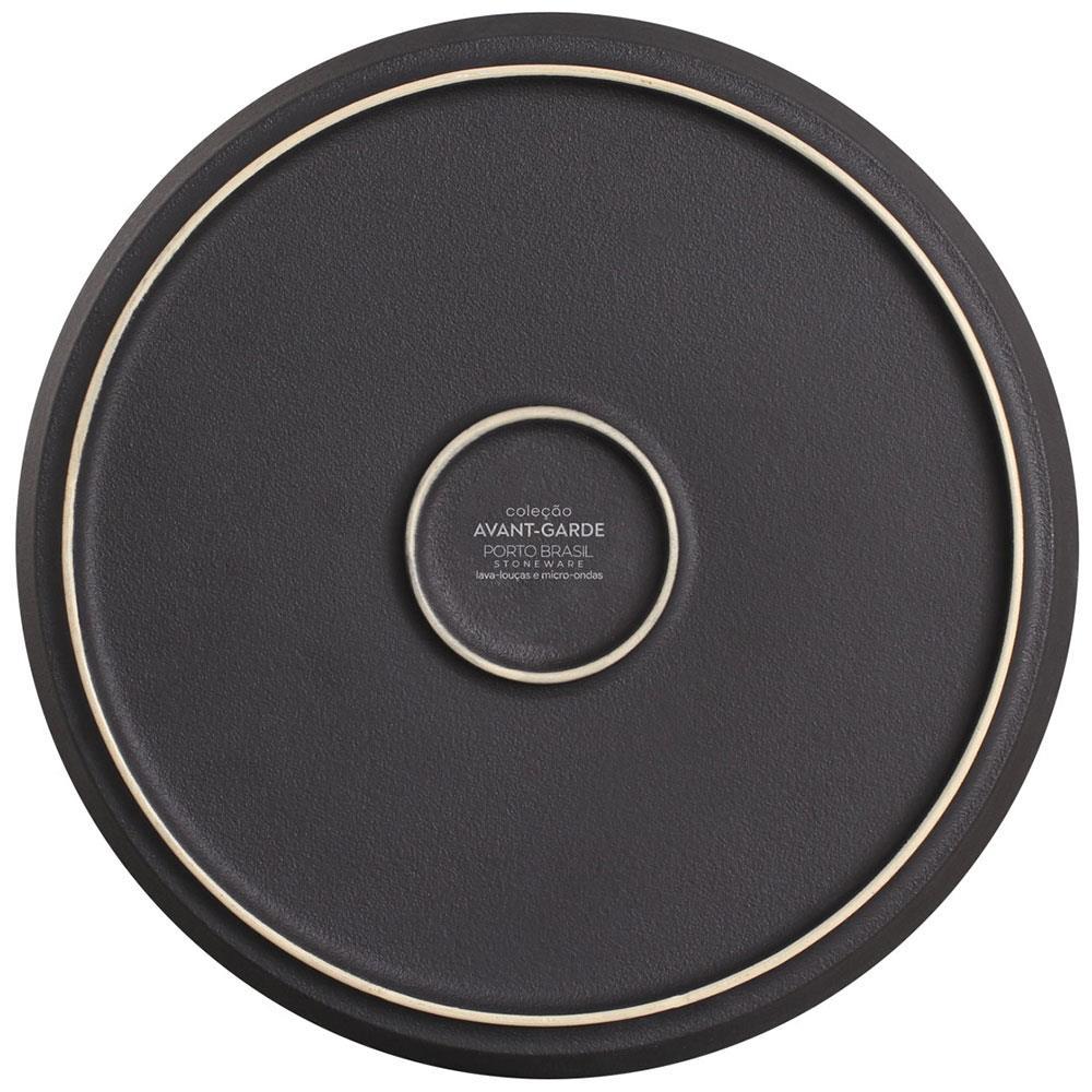 Conjunto com 6 Pratos Rasos Porto Brasil Neo Night Sky em Stoneware 27 cm – Azul - 4