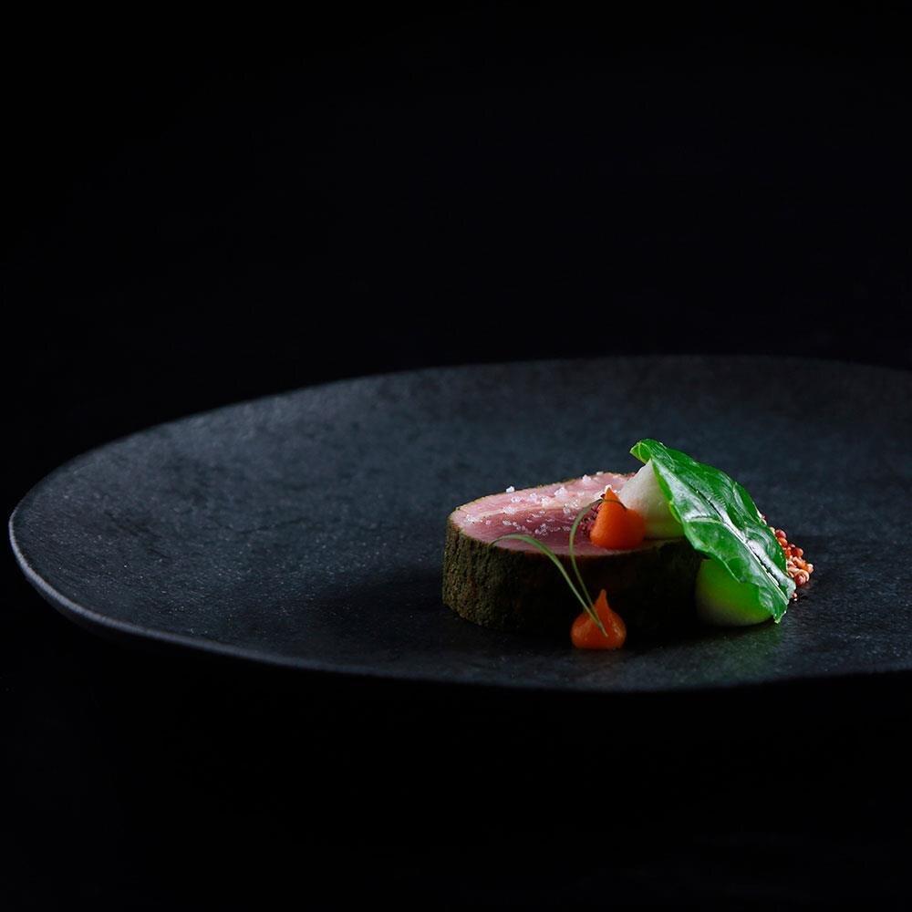 Conjunto com 6 Pratos Rasos Porto Brasil Orgânico Carbon em Stoneware 26,5cm – Preto - 8