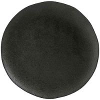Conjunto com 6 Pratos Rasos Porto Brasil Orgânico Carbon em Stoneware 26,5cm – Preto - 2