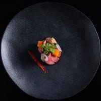 Conjunto com 6 Pratos Rasos Porto Brasil Orgânico Carbon em Stoneware 26,5cm – Preto - 6