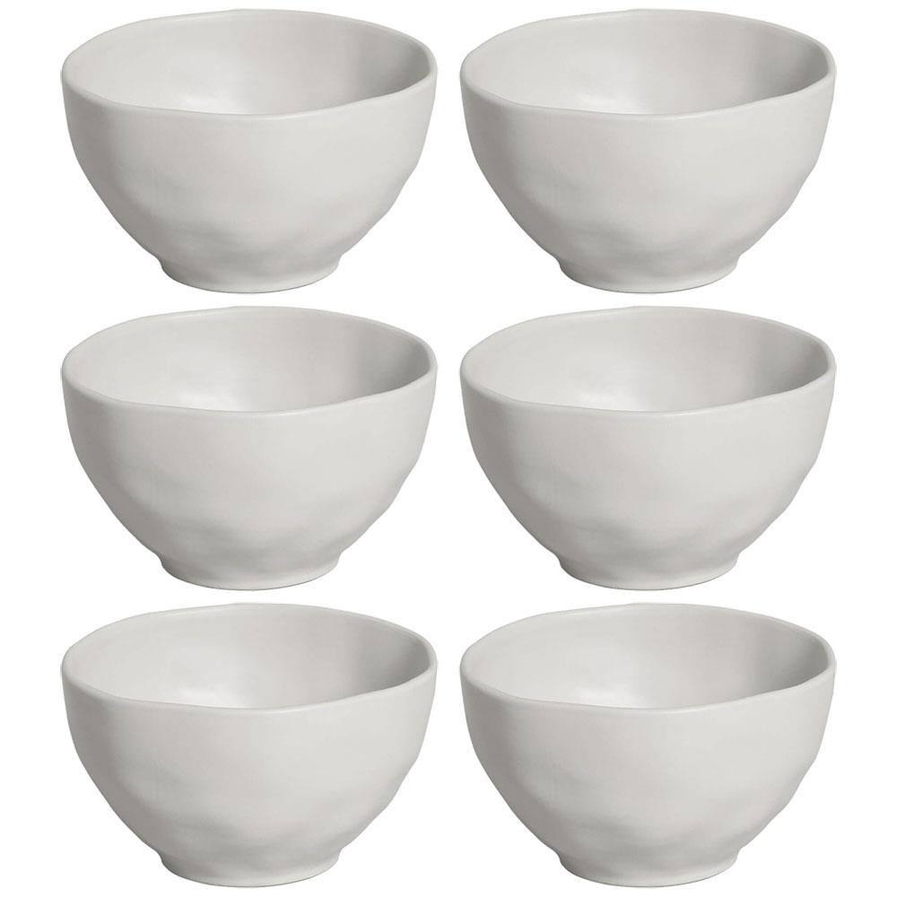 Conjunto de Bowls Porto Brasil Orgânico Vit em Stoneware Cinza 558 ml - 6 Peças - 1