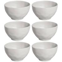 Conjunto de Bowls Porto Brasil Orgânico Vit em Stoneware Cinza 558 ml - 6 Peças - 1