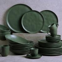 Conjunto de Bowls Porto Brasil Orgânico Leaf em Stoneware Verde 558 ml - 6 Peças - 3
