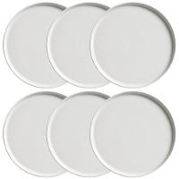Conjunto com 6 Pratos de Sobremesa Porto Brasil Neo Vit em Stoneware 21,5cm – Cinza - 1