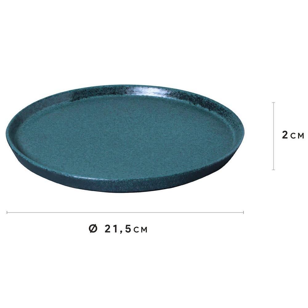 Conjunto com 6 Pratos de Sobremesa Porto Brasil Neo Night Sky em Stoneware 21,5cm – Azul - 3