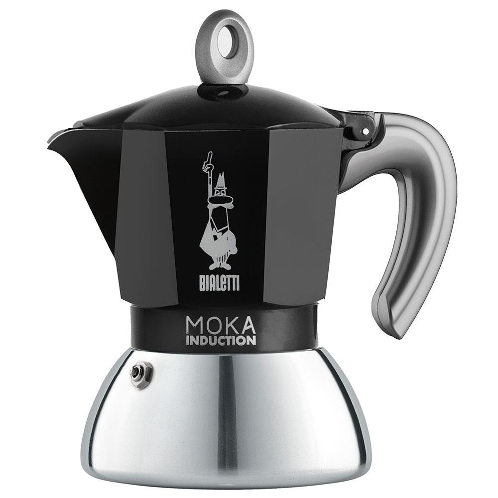 Cafeteira Italiana Bialetti Moka Induction em Alumínio 2 Xícaras – Preta - 1