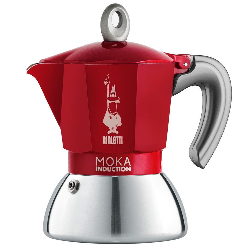 Cafeteira Italiana Bialetti Moka Induction em Alumínio 2 Xícaras - Vermelha - 1