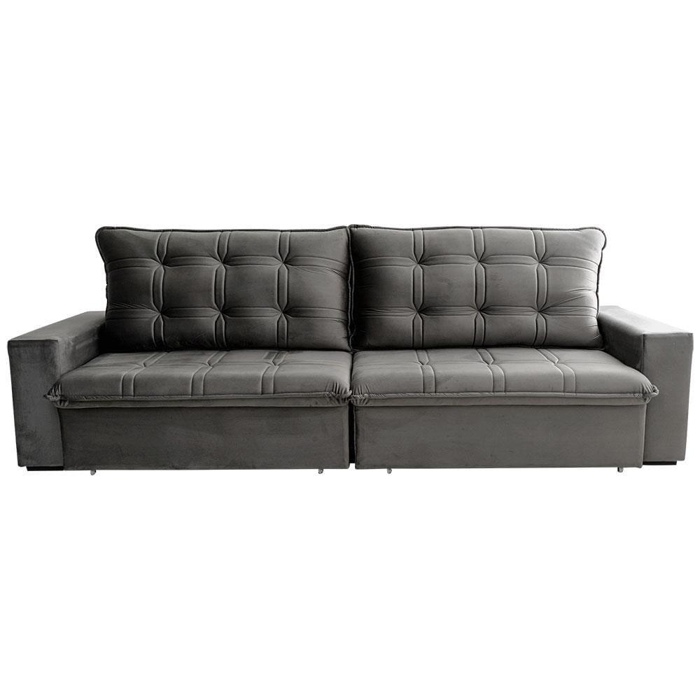 Sofá 3 Lugares Hellen Azure Retrátil/Reclinável, Revestido em Tecido Veludo e 300 cm de Largura - 7