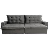 Sofá 3 Lugares Hellen Azure Retrátil/Reclinável, Revestido em Tecido Veludo e 300 cm de Largura - 2