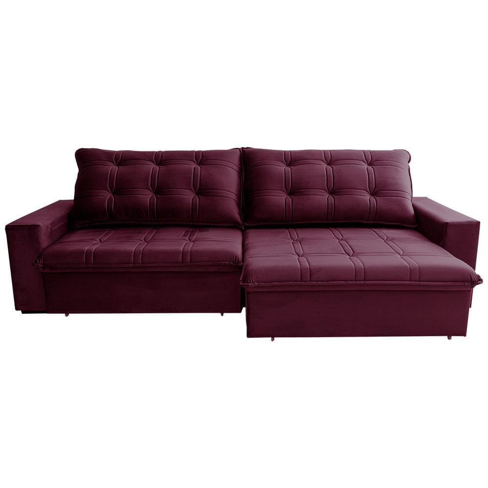 Sofá 3 Lugares Hellen Azure Retrátil/Reclinável, Revestido em Tecido Veludo e 250 cm de Largura - 5