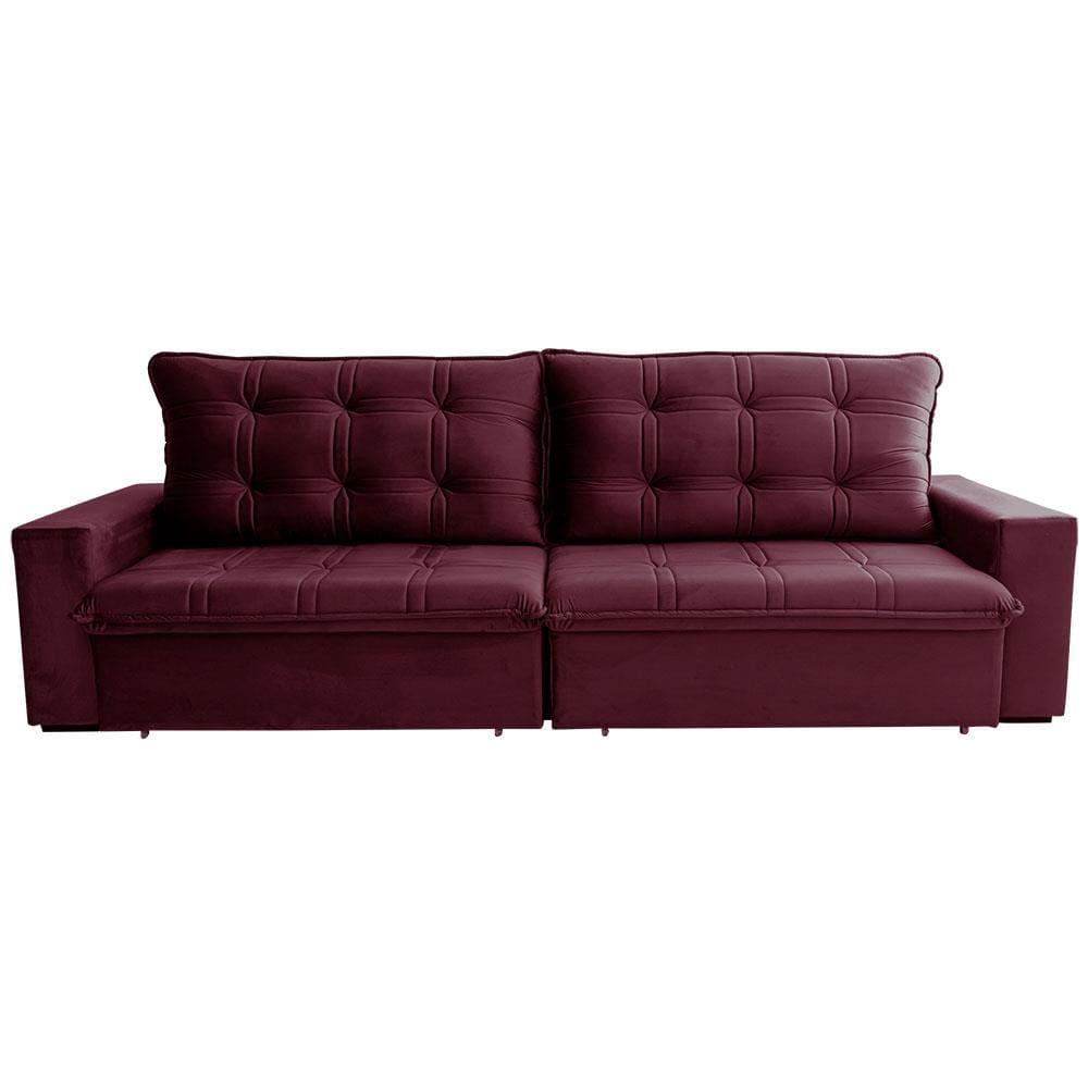 Sofá 3 Lugares Hellen Azure Retrátil/Reclinável, Revestido em Tecido Veludo e 250 cm de Largura - 7