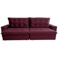 Sofá 3 Lugares Hellen Azure Retrátil/Reclinável, Revestido em Tecido Veludo e 250 cm de Largura - 2