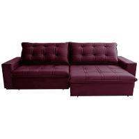 Sofá 3 Lugares Hellen Azure Retrátil/Reclinável, Revestido em Tecido Veludo e 250 cm de Largura - 5