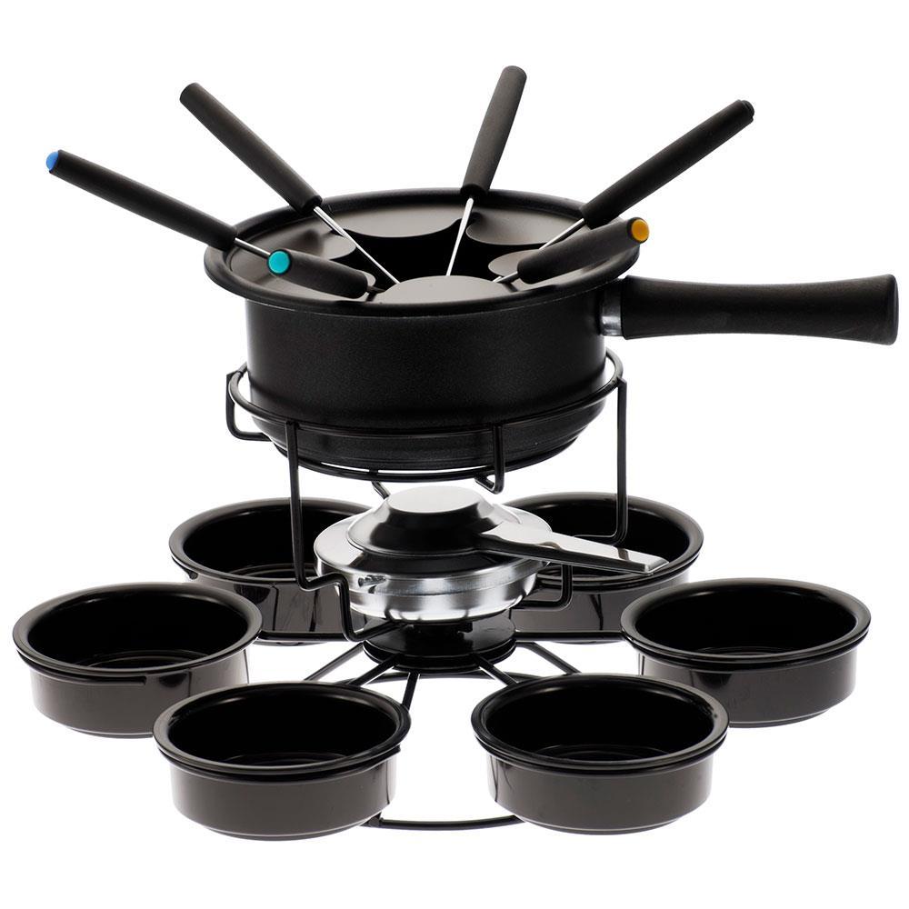 Aparelho de Fondue Giratório Forma Aspen 16 Peças - Preto - 1